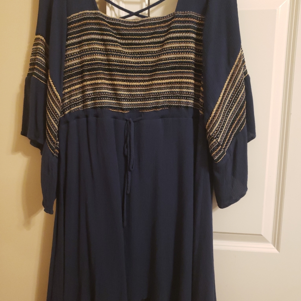 Blue Peasant Tunic